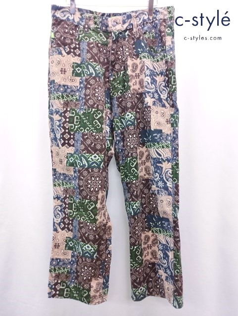 HUF ハフ パンツ 32 ブラウン系 CLASSIC CORD PANT 総柄