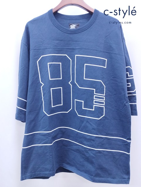 CHALLENGER チャレンジャー 半袖シャツ L ネイビー FOOTBALL TEE CLG-CS 023-002