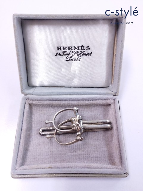 HERMES エルメス マネークリップ シルバー 拍車