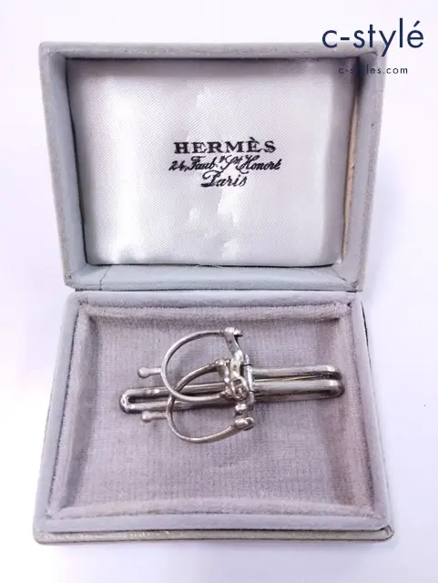 HERMES エルメス マネークリップ シルバー 拍車