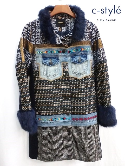 Desigual デシグアル パッチワークコート 38 マルチカラー 18WWEWA3 レディース