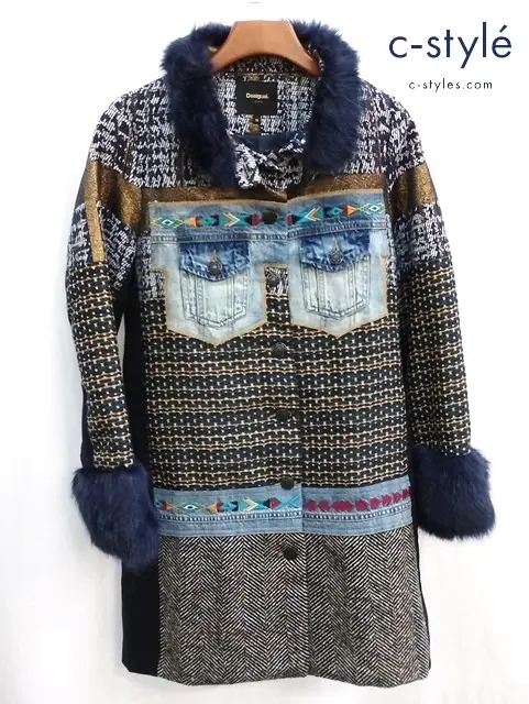 Desigual デシグアル パッチワークコート 38 マルチカラー 18WWEWA3 レディース