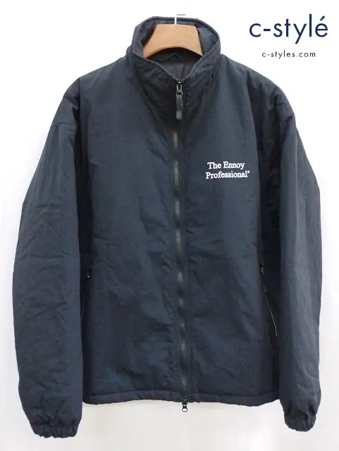 The Ennoy Professional ザエンノイプロフェッショナル ナイロンジャケット M ブラック PADDED NYLON JACKET