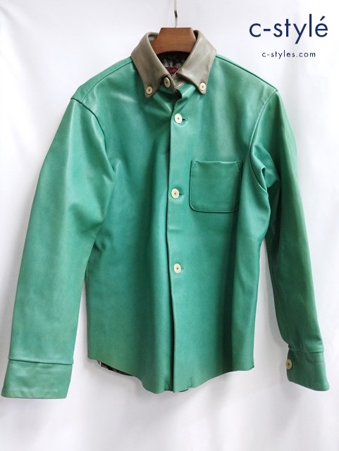 BRU NA BOINNE ブルーナボイン ジャケット 1 グリーン 馬革