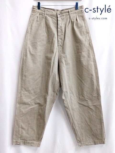 KAPITAL キャピタル シンチバックバギーパンツ 1 ベージュ系 コットン100%