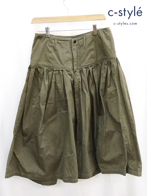 KAPITAL キャピタル ガウチョパンツ S（1） カーキ レディース