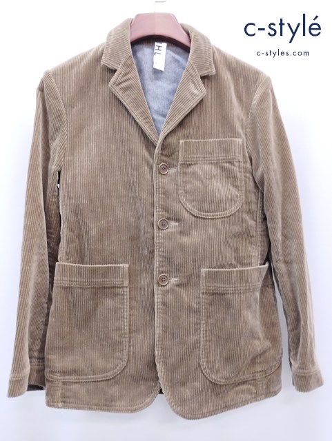 MHL. エムエイチエル テーラードジャケット M ブラウン系 579-220053 コーデュロイ 段返り 3B