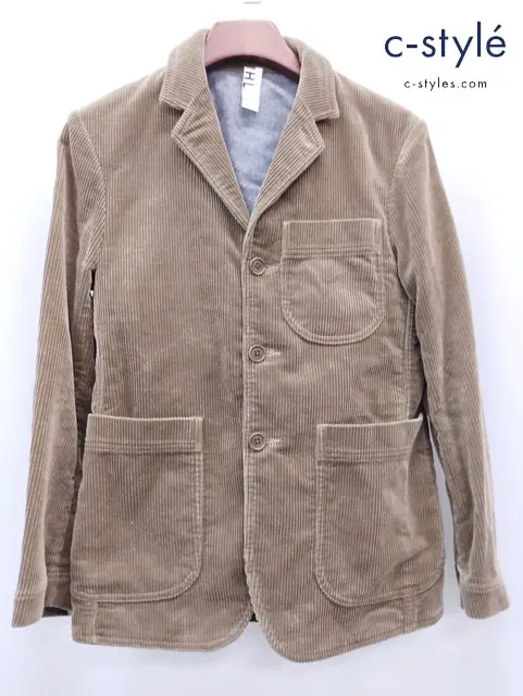 MHL. エムエイチエル テーラードジャケット M ブラウン系 579-220053 コーデュロイ 段返り 3B