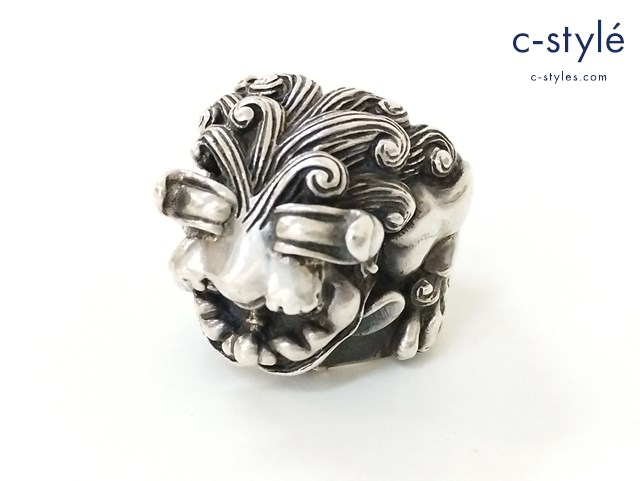 かすう工房 獅子リング シルバー 指輪 和柄 和風