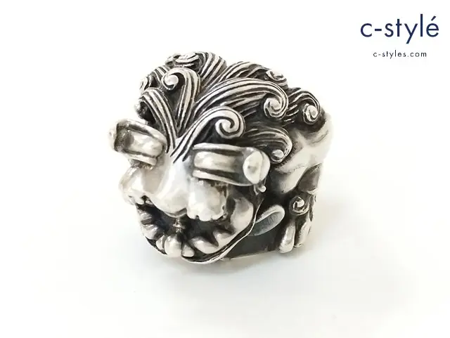 かすう工房 獅子リング シルバー 指輪 和柄 和風