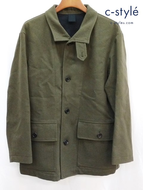 MARGARET HOWELL マーガレットハウエル ツイルウールコート M カーキ 579-9210030