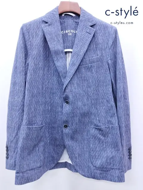 CIRCOLO 1901 チルコロ1901 テーラードジャケット 48 ブルー系