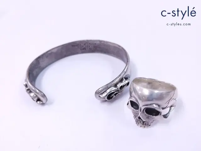 BURDEN OF PROOF バーデンオブプルーフ スカルリング バングル シルバー 925