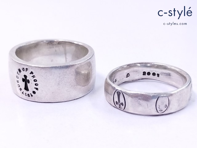 BURDEN OF PROOF バーデンオブプルーフ リング シルバー 925 平打ちリング