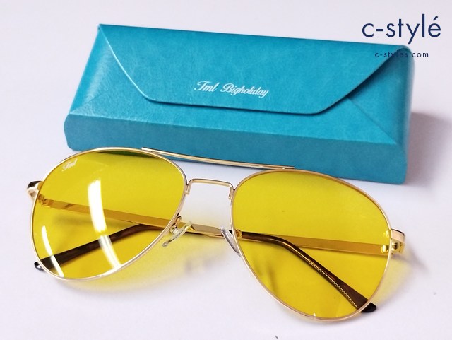 TMT ティーエムティー サングラス ゴールド ティアドロップ