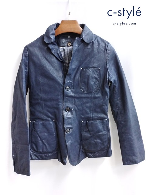 45R フォーティファイブアール レザージャケット 3 ネイビー 8091035 レディース