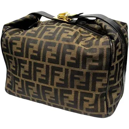 FENDI (フェンディ) アーカイブ ズッカ柄 バニティバッグ