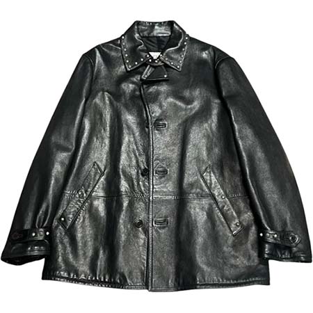 VERSACE (ヴェルサーチ) アーカイブ Archive 80s-90s スタッズ レザージャケット