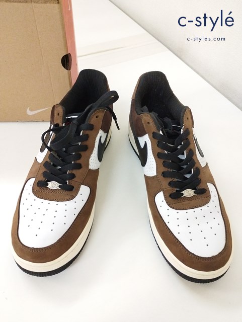 NIKE ナイキ スニーカー 29cm ブラウン×ホワイト AIR FORCE 1 LOW PREMIUM ESCAPE 312489-101