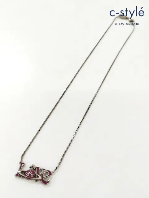Vivienne Westwood ヴィヴィアンウエストウッド ネックレス シルバー×ピンク