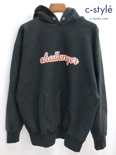 CHALLENGER チャレンジャー ロゴフーディ XL ブラック CLG-SW 022-006