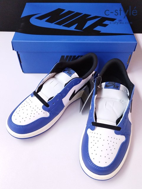 NIKE ナイキ スニーカー 26.5cm ホワイト×ブルー AIR JORDAN 1 RETRO LOW OG CZ0790-140