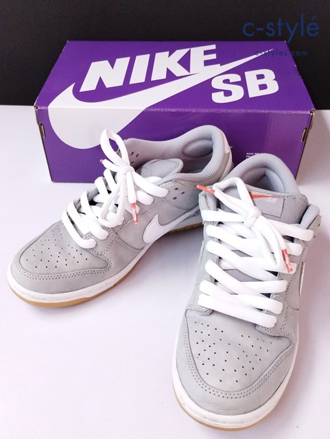 NIKE ナイキ スニーカー 26.5cm グレー×ホワイト SB DUNK LOW PRO ISO DV5464-001