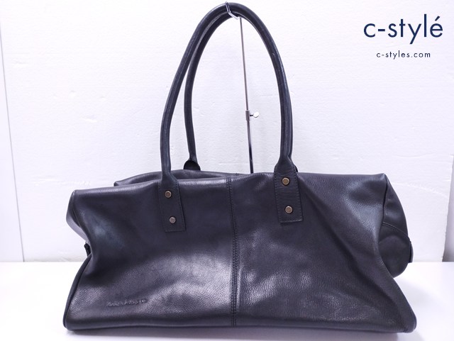 nudie jeans ヌーディージーンズ ボストンバッグ ブラック レザー