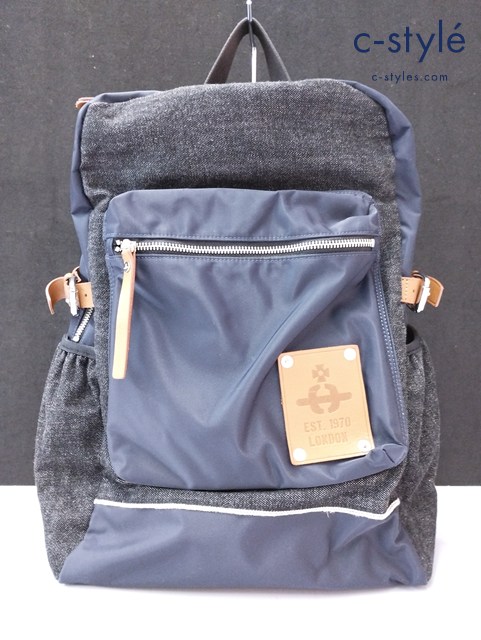 Vivienne Westwood ヴィヴィアンウエストウッド バックパック ネイビー×ブラック リュック