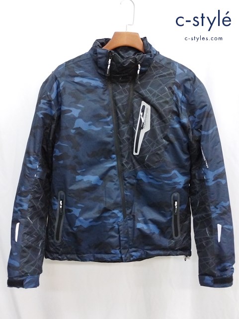 KOMINE コミネ プロテクトウインターパーカ XL ブルー系 07-589 JK-589 カモ柄