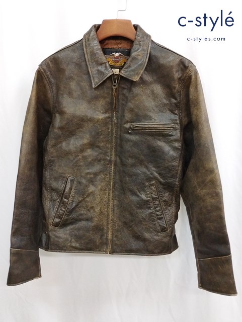 HARLEY-DAVIDSON ハーレーダビッドソン レザーライダースジャケット L ブラウン系 40265DM
