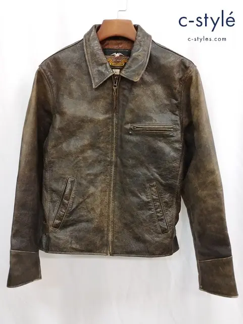 HARLEY-DAVIDSON ハーレーダビッドソン レザーライダースジャケット L ブラウン系 40265DM