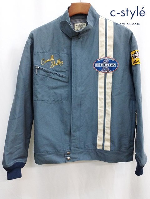 TOYS McCOY トイズマッコイ ジャケット L ブルー ジップアップ 10137238 ワッペン