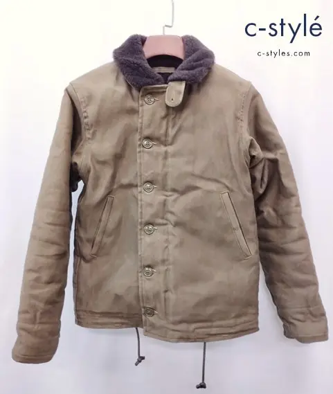 FREEWHEELERS フリーホイーラーズ デッキジャケット 34 カーキ 1168-34