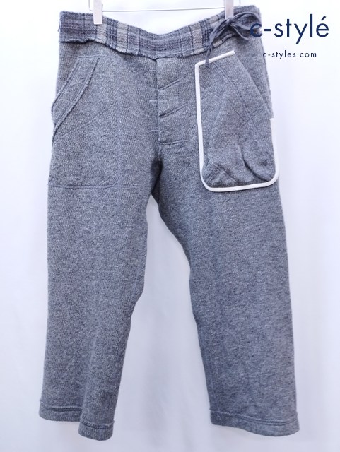 TAKAHIRO MIYASHITA THE SOLOIST タカヒロミヤシタザソロイスト ウールイージーパンツ S グレー 1s.022c