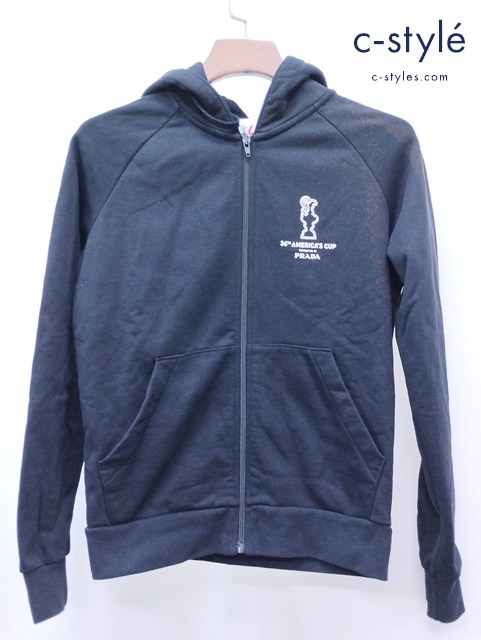 PRADA プラダ パーカー M ブラック 36th AMERICAS CUP コットン