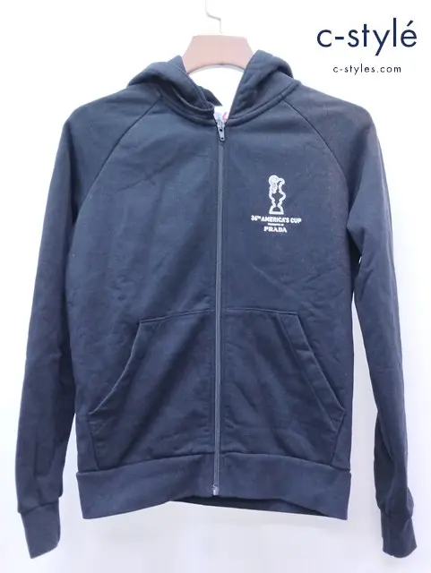 PRADA プラダ パーカー M ブラック 36th AMERICAS CUP コットン