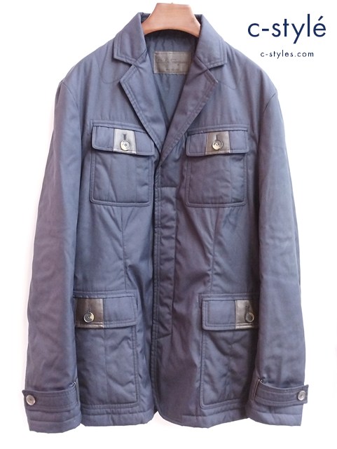 Salvatore Ferragamo サルヴァトーレフェラガモ 中綿コート 50 ネイビー