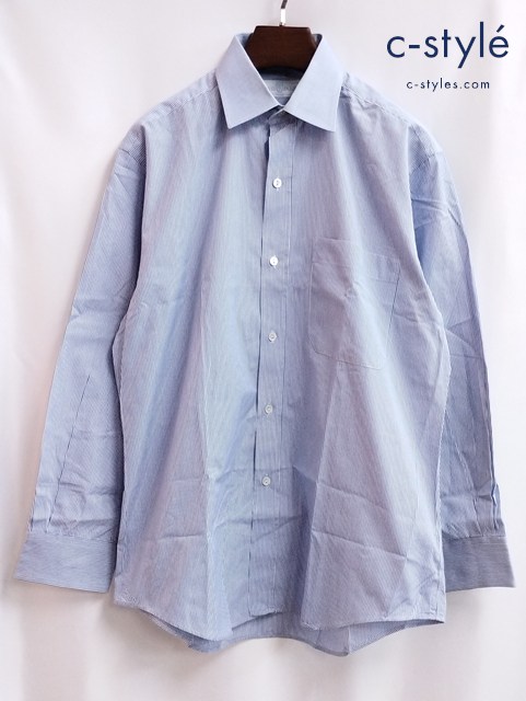 ARNYS アルニス シャツ 39 ブルー×ホワイト ストライプ フランス製