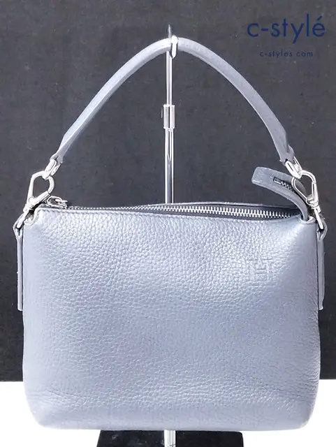 HIROFU ヒロフ 2WAYショルダーバッグ グレー ミニマ レザーバッグ