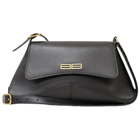 BALENCIAGA(バレンシアガ) ヴィンテージ ロゴ金具レザーショルダーバッグ