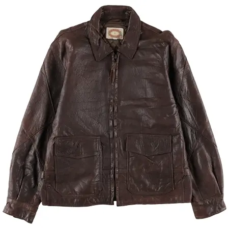 BANANA REPUBLIC(バナナリパブリック) ヴィンテージ 80s レザーブルゾン