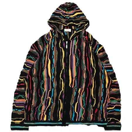 COOGI(クージー) マルチカラー ニットパーカー