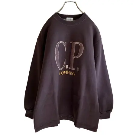 C.P.COMPANY(シーピーカンパニー) ヴィンテージ 80s 刺繍ロゴスウェット 日本製