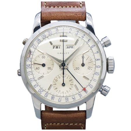 Gallet(ギャレット) ヴィンテージ 1950年代 オリジナルダイヤル バルジュー726 トリプルカレンダー