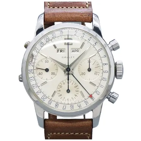 Gallet(ギャレット) ヴィンテージ 1950年代 オリジナルダイヤル バルジュー726 トリプルカレンダー