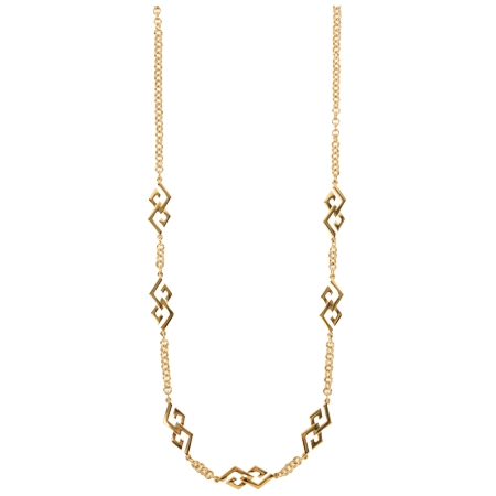 GIVENCHY(ジバンシー) ヴィンテージ ロゴプレートチェーンロングネックレス