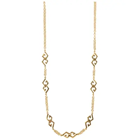 GIVENCHY(ジバンシー) ヴィンテージ ロゴプレートチェーンロングネックレス