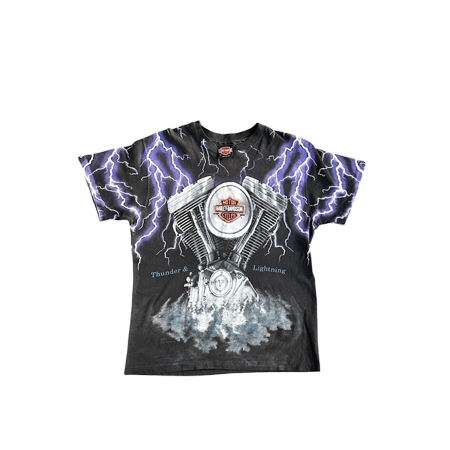 HARLEY-DAVIDSON(ハーレーダビッドソン) ヴィンテージ 90s Thunder & Lightning T-shirt