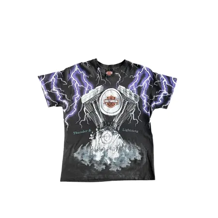HARLEY-DAVIDSON(ハーレーダビッドソン) ヴィンテージ 90s Thunder & Lightning T-shirt